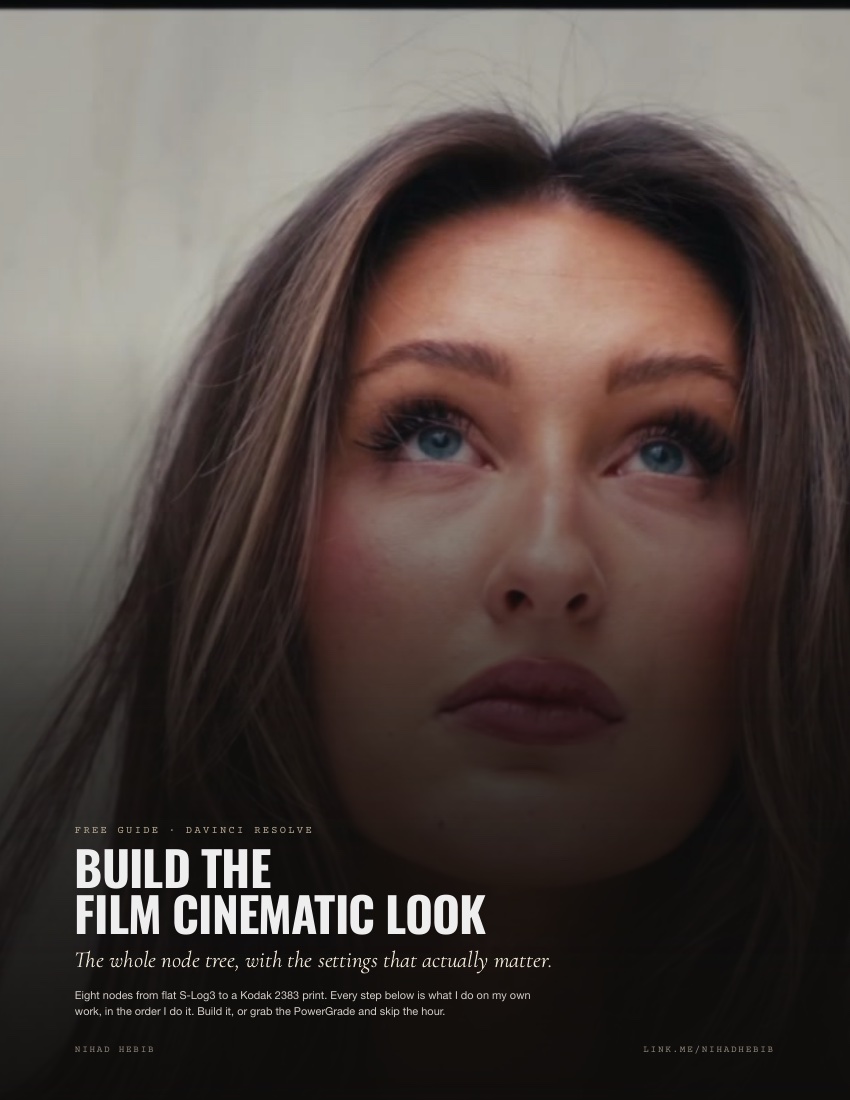 Cover of Nihad Hebib’s Build the Film Cinematic Look guide